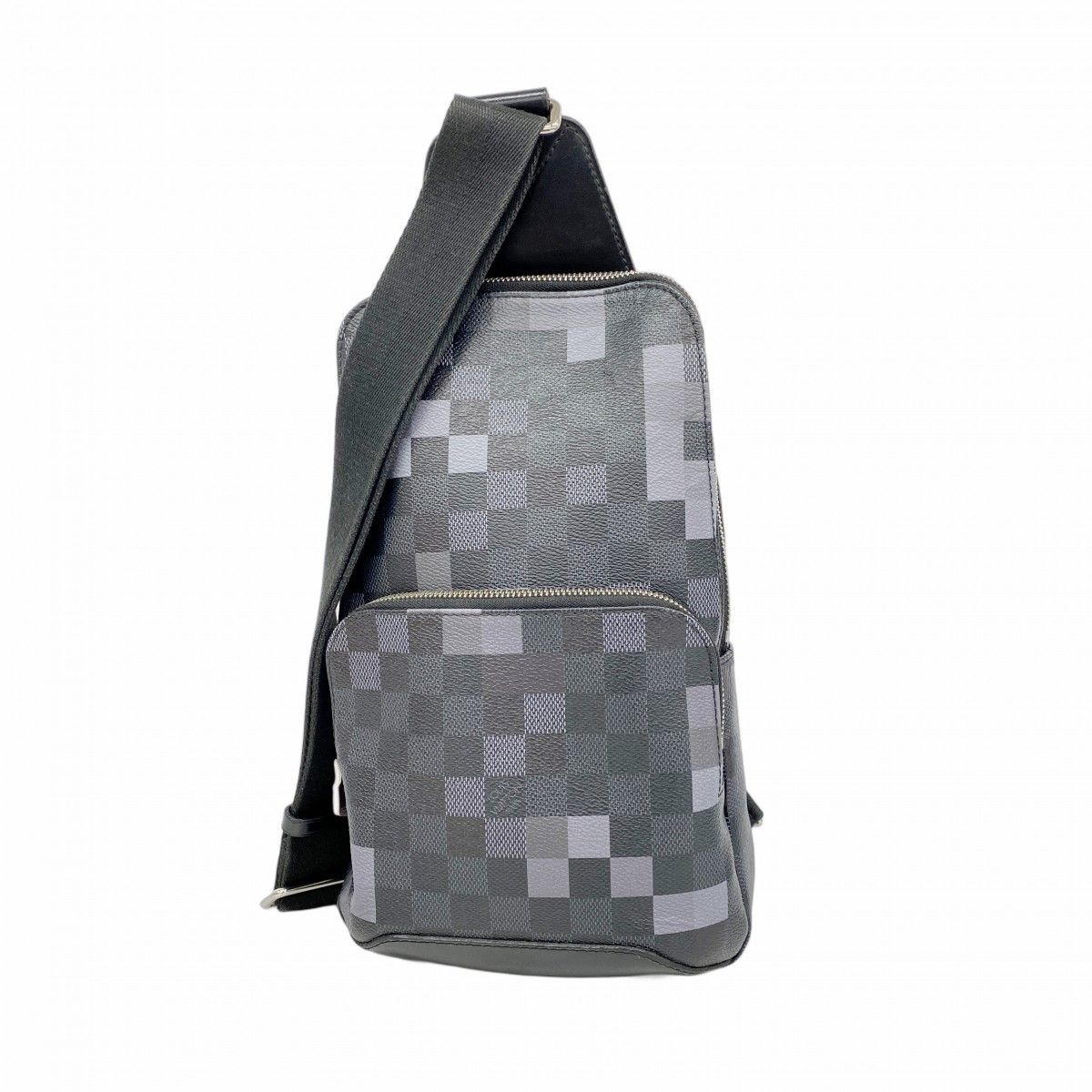 5 oe 6028-h ルイヴィトン ボディバッグ ダミエ グラフィット ピクセル アヴェニュースリングバッグ N 40068 ブラック メンズ