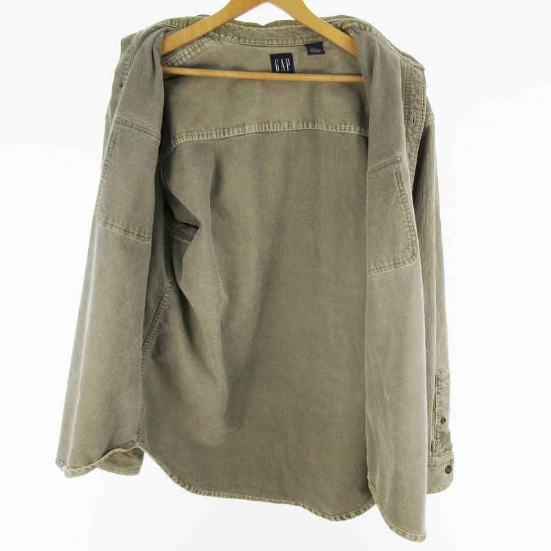 ギャップ GAP 90'S 00'S コーデュロイ サファリシャツ ジャケット 長袖