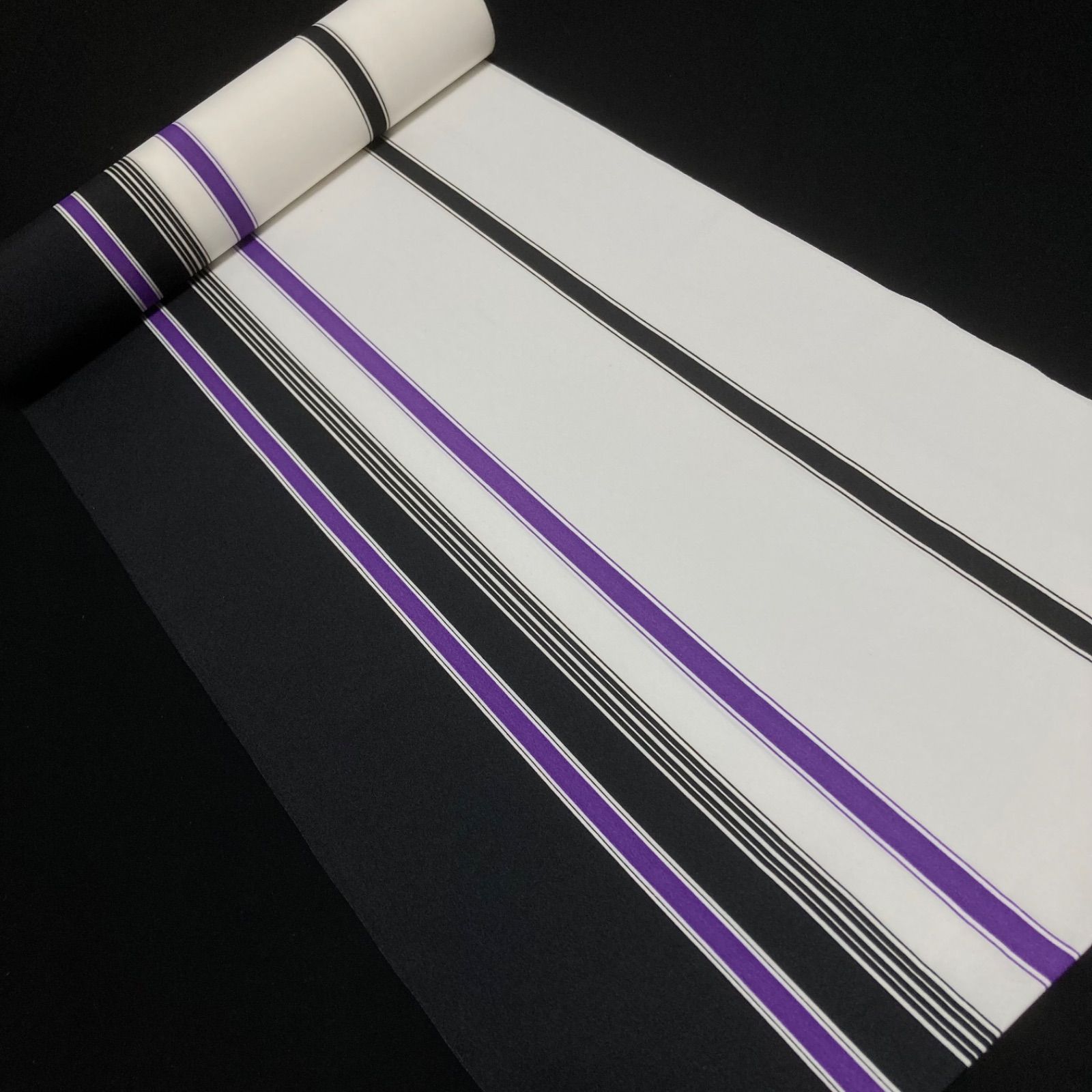 着物と帯オレンジ トップ y112◾️割と綺麗なポリエステル化繊小紋着尺