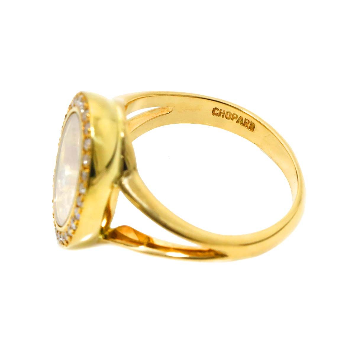 ショパール Chopard ハッピーダイヤ 12号 リング ダイヤ K18 YG 750