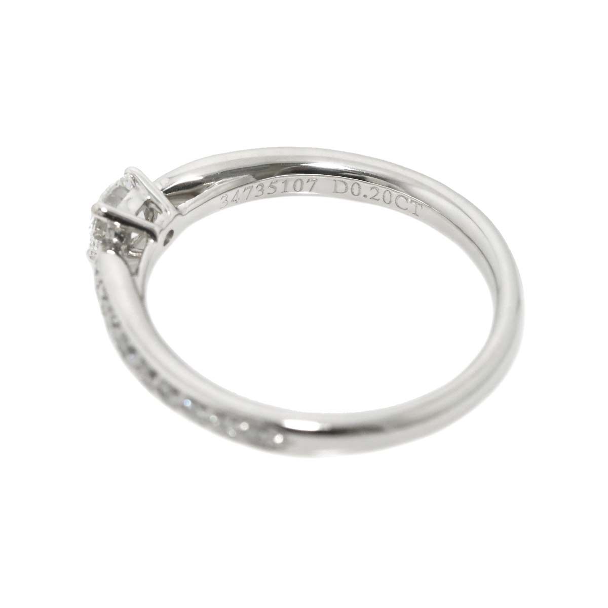 ティファニー TIFFANY&Co. ハーモニー 7.5号 リング ダイヤ 0.20ct Pt 