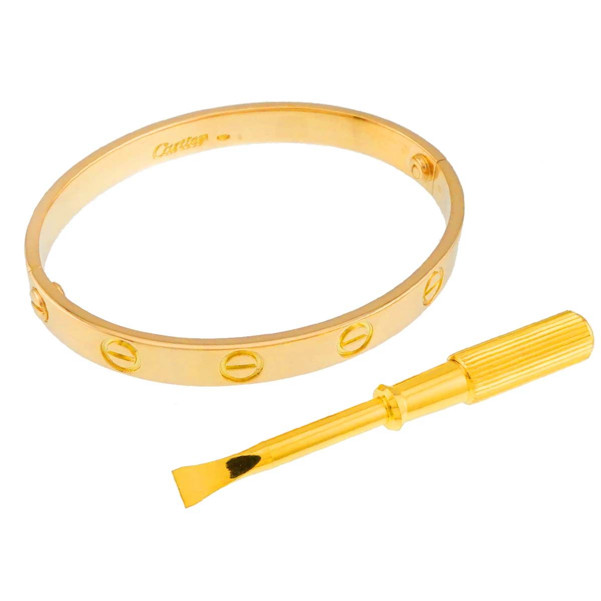 カルティエ Cartier ラブ ブレス 15cm K18 YG イエローゴールド 750