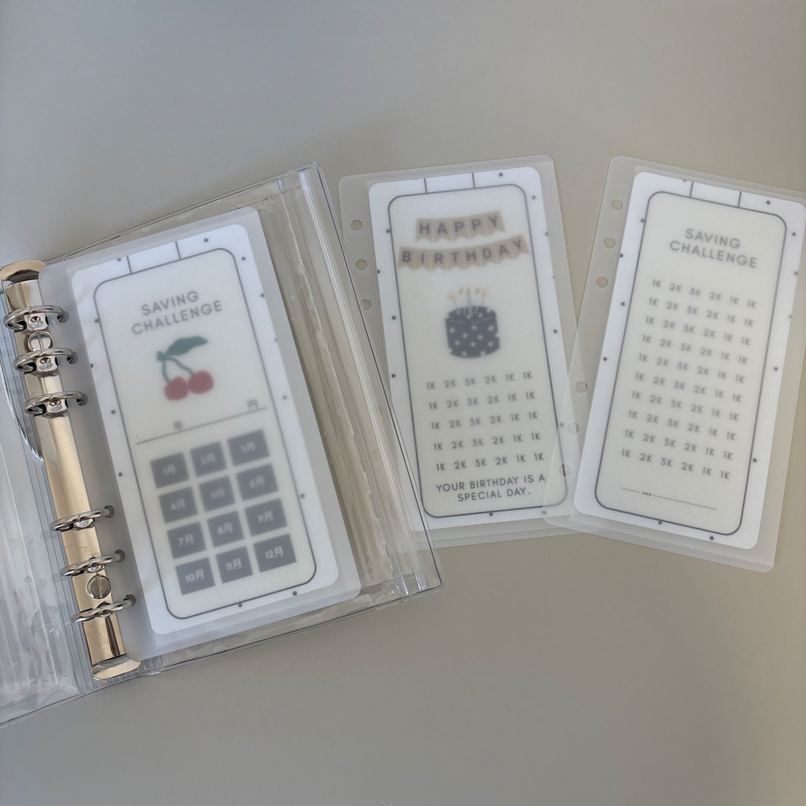 用途別＊°チェックシート付きsavingリフィル/A6サイズ/家計管理グッズ