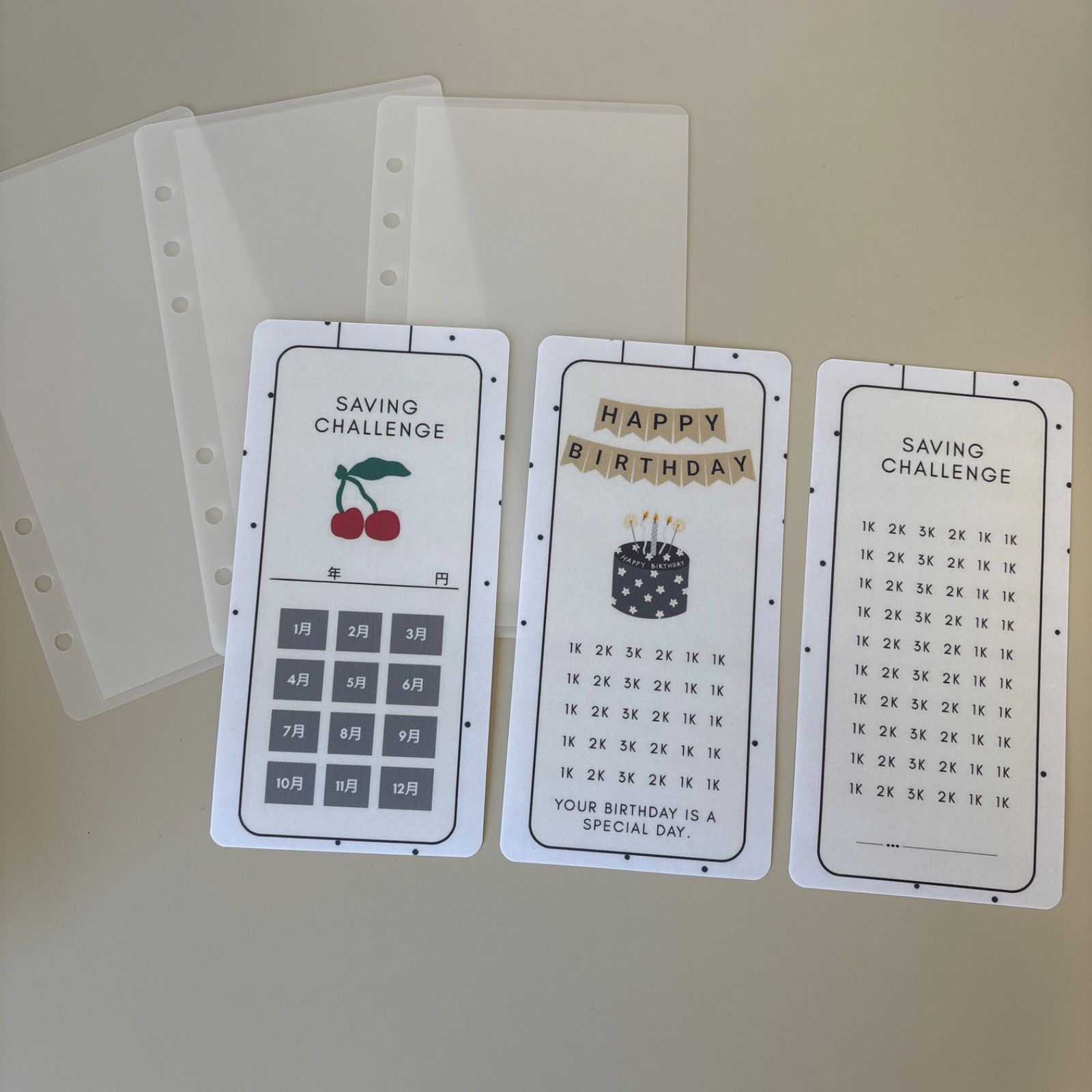 用途別＊°チェックシート付きsavingリフィル/A6サイズ/家計管理グッズ