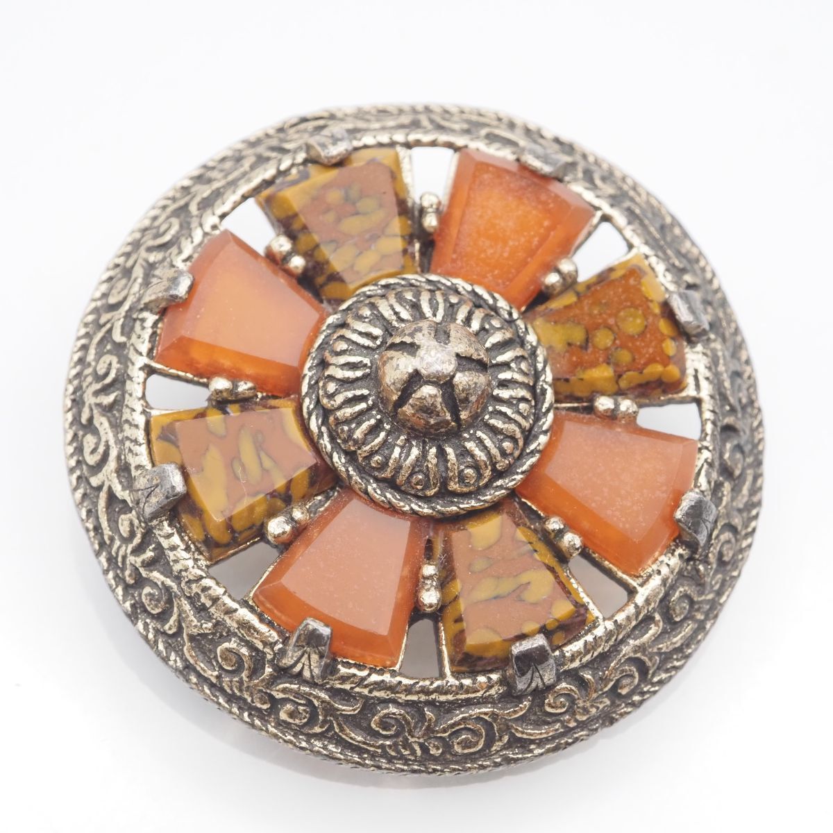 J516 イギリス ヴィンテージ MIRACLE ミラクル BRITAIN刻印 ブローチ