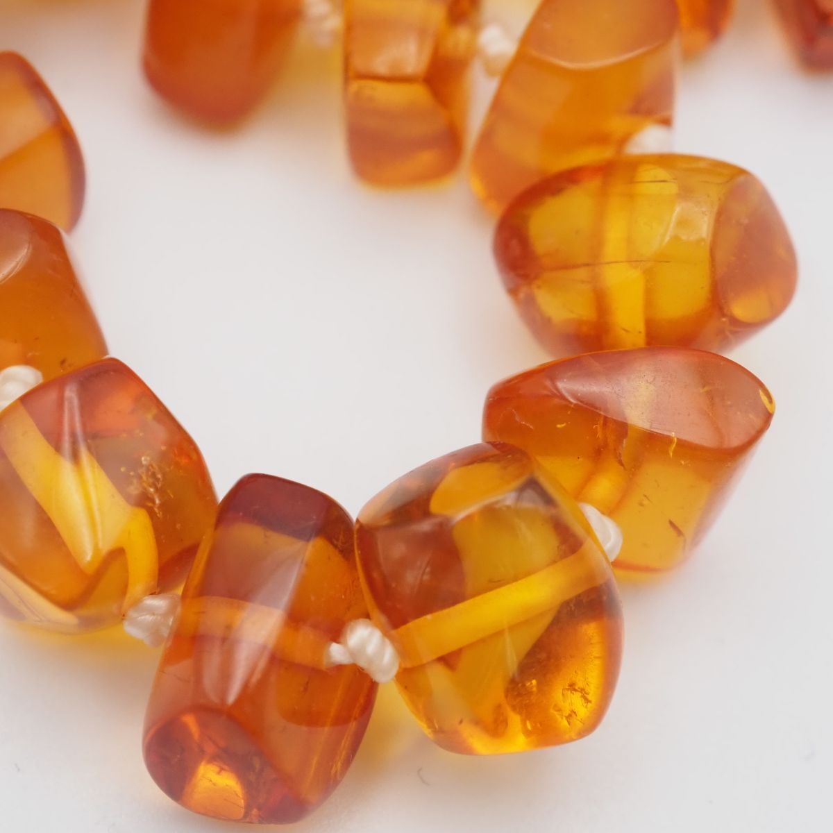 J567 琥珀 コハク アンバー ネックレス デザイン - メルカリ