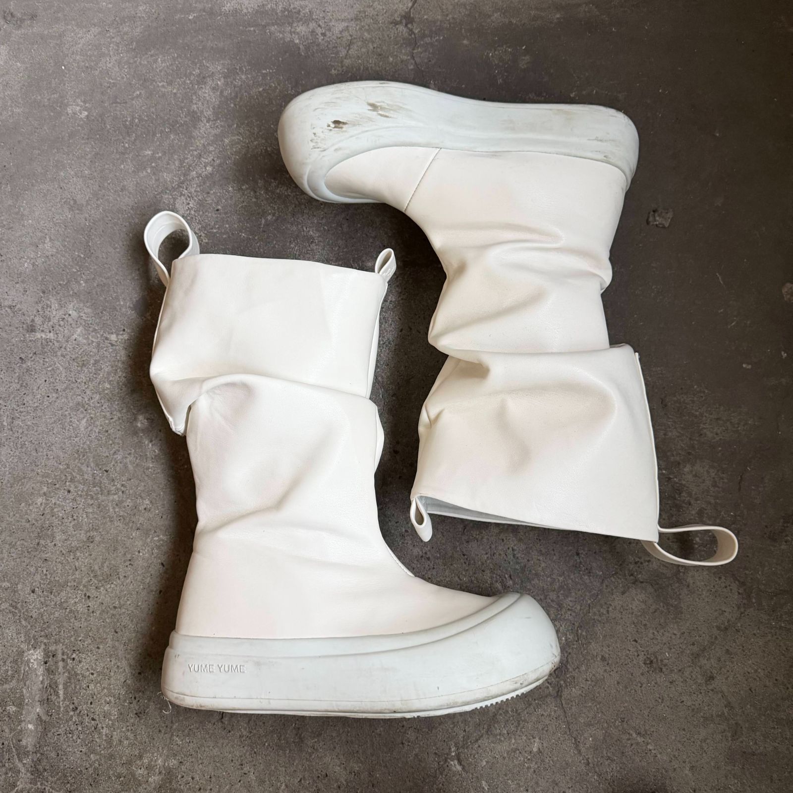 YUME YUME Fisherman Boot Low ホワイト 24cm ユメユメ