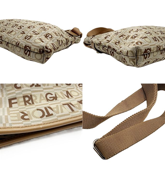 Salvatore Ferragamo フェラガモ ショルダーバッグ キャンバス