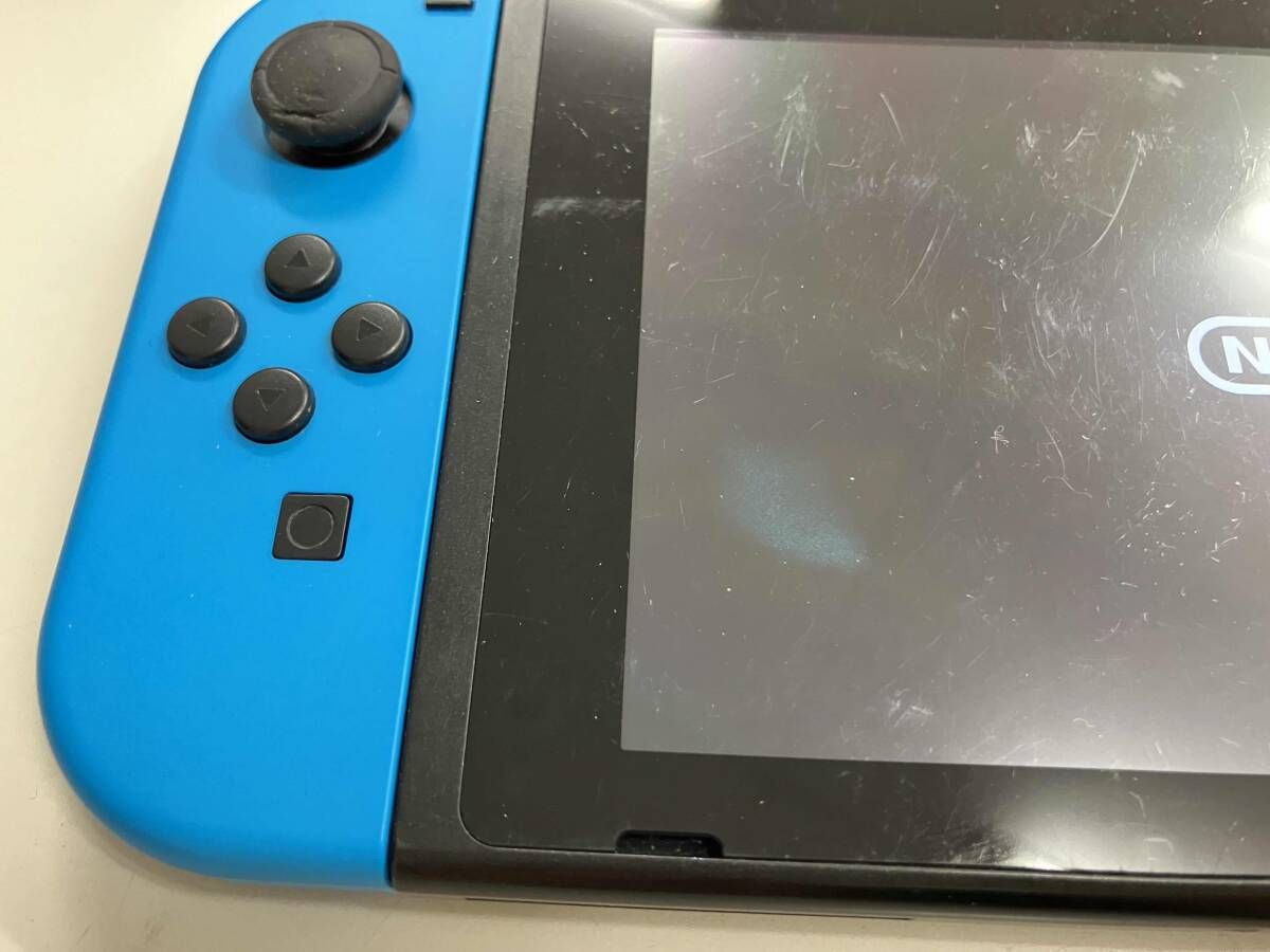 ジャンク Nintendo Switch バッテリー拡張モデル ネオンブルー/ネオン