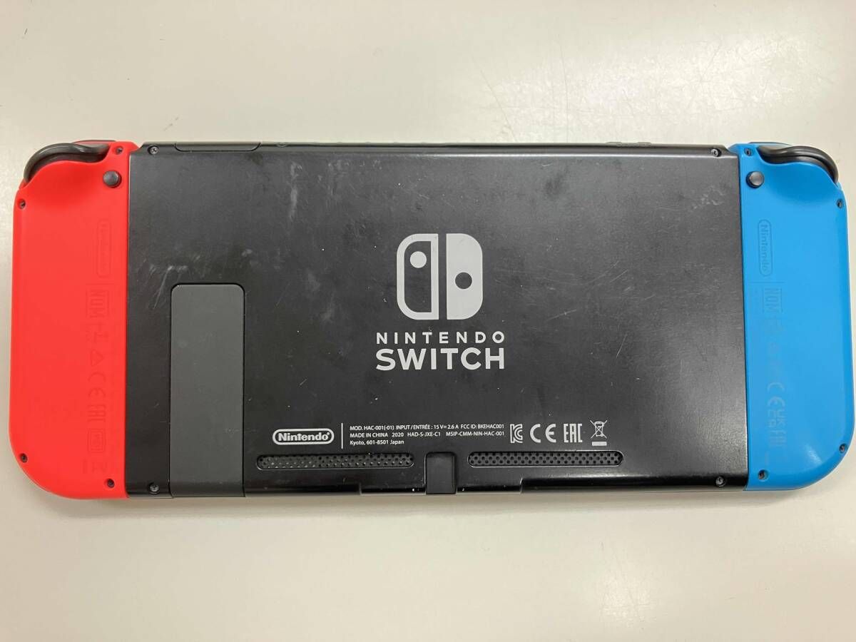 ジャンク Nintendo Switch バッテリー拡張モデル ネオンブルー/ネオン