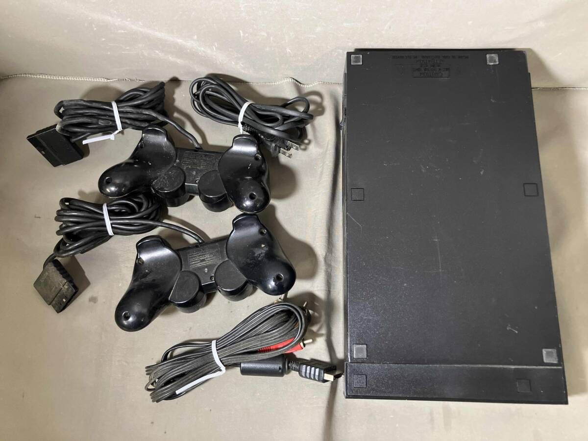 ジャンク PlayStation2 SCPH-30000 コントローラー×2台セット - メルカリ