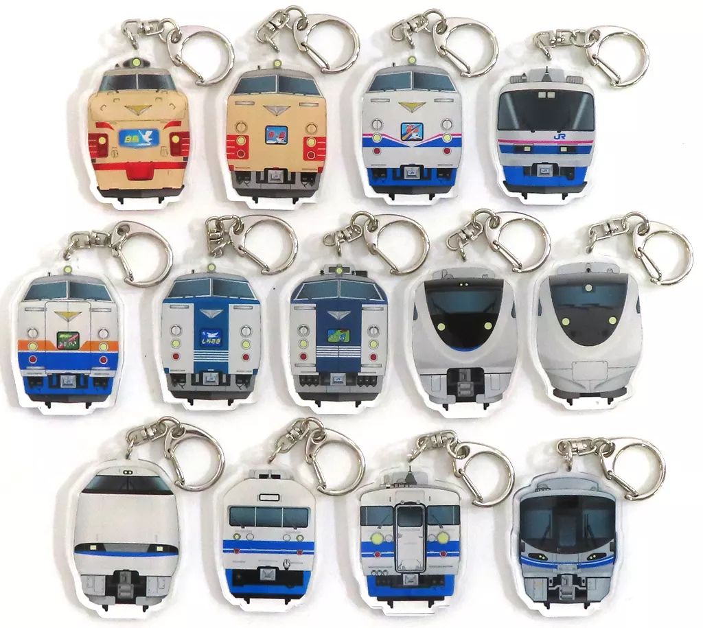 北陸本線 トレーディングアクリルキーホルダー 全13種コンプリートセット 中古】キーホルダー 全13種セット 「北陸本線トレーディングアクリル