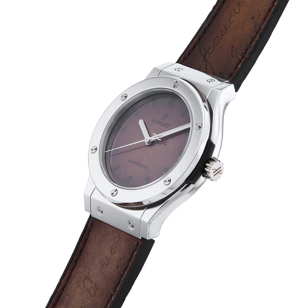 ウブロ クラシックフュージョン ベルルッティ スクリット プラチナ