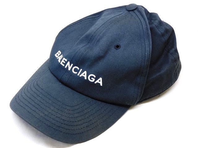 バレンシアガ 452245 キャップ 黒 ブラック L 58 レディース 帽子 ベースボール 7 K