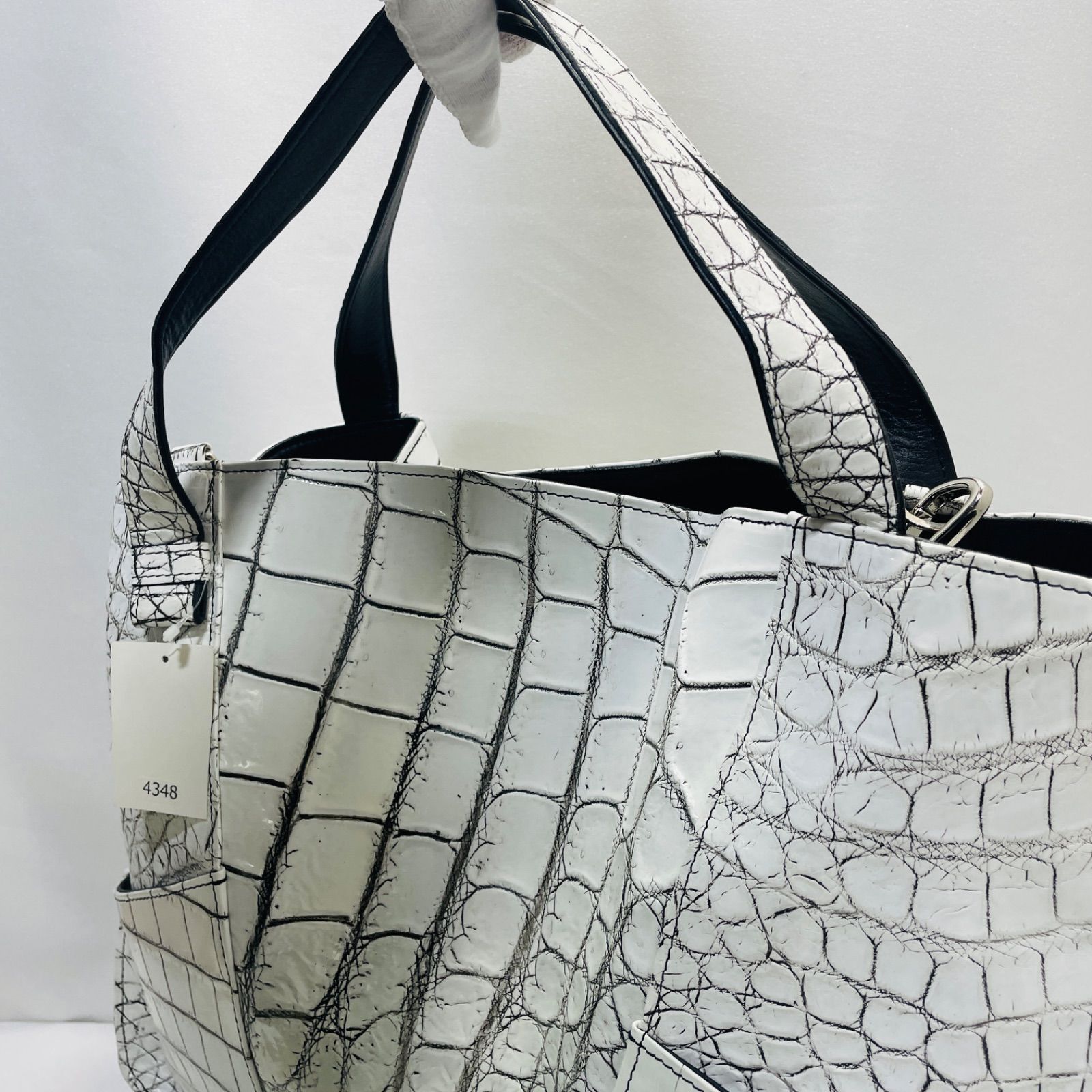 クロコダイル ワニ革バッグ JRA認定 ハンドバッグ ショルダーバック