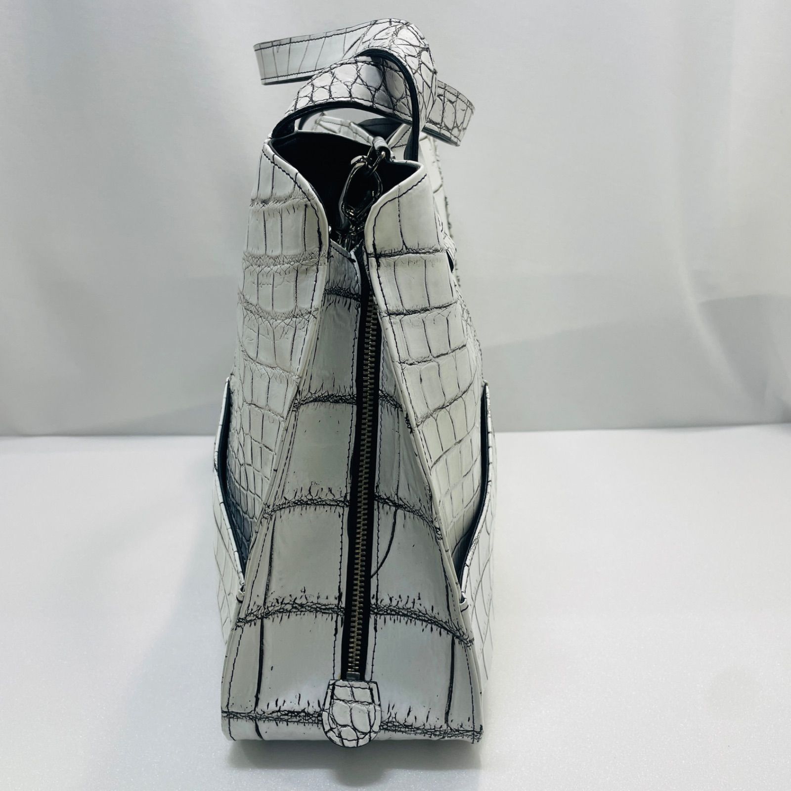 クロコダイル ワニ革バッグ JRA認定 ハンドバッグ ショルダーバック