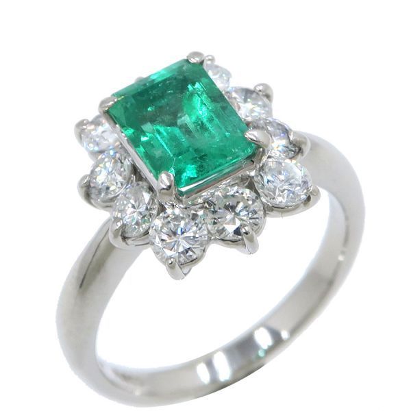 M*u様 一粒　ダイヤモンド リング　PT900 0.63 ノンブランド宝石 Pt900エメラルドダイヤリング#11 【無料ギフト