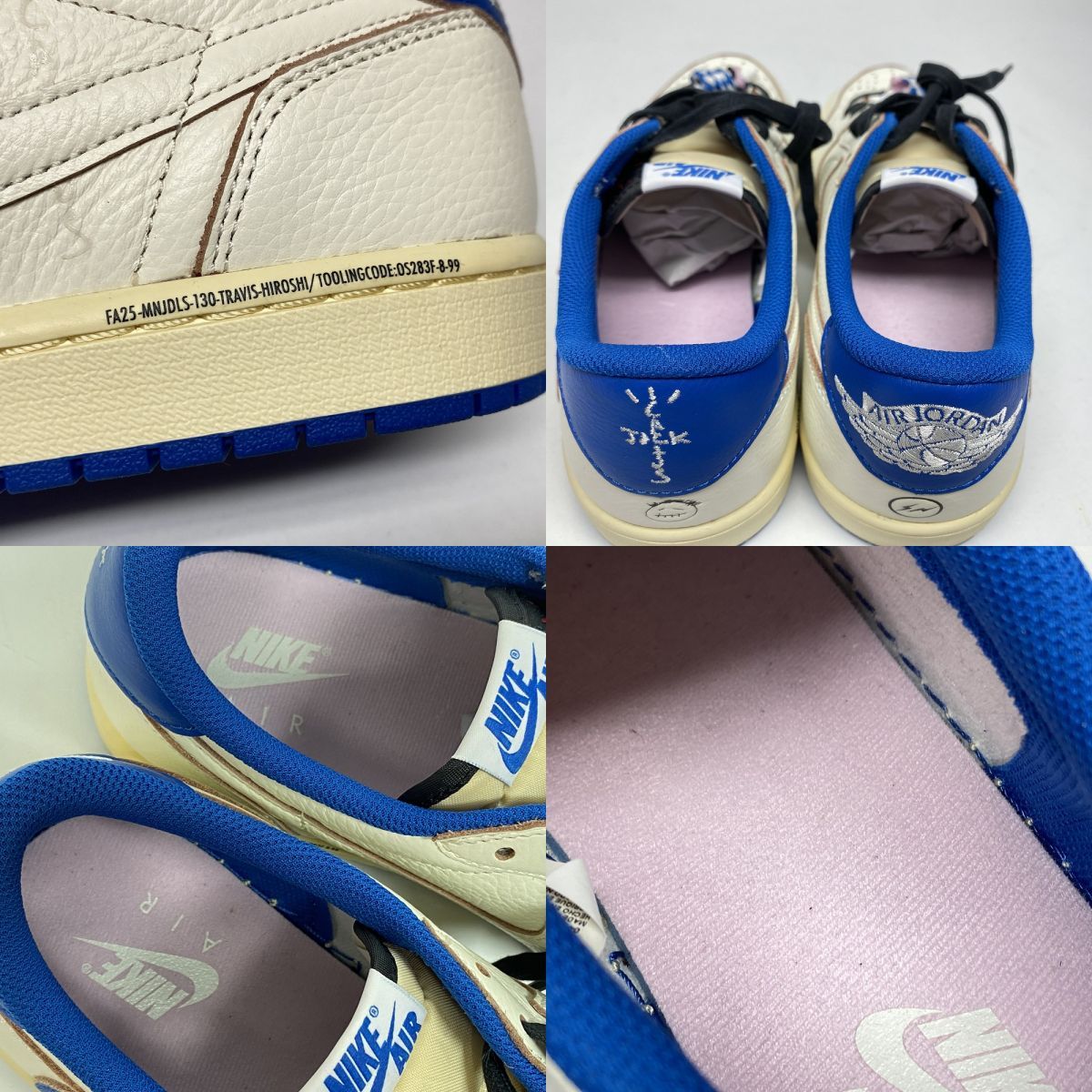 Travis Scott × fragment design × Nike ナイキ Air Jordan 1 Low OG 