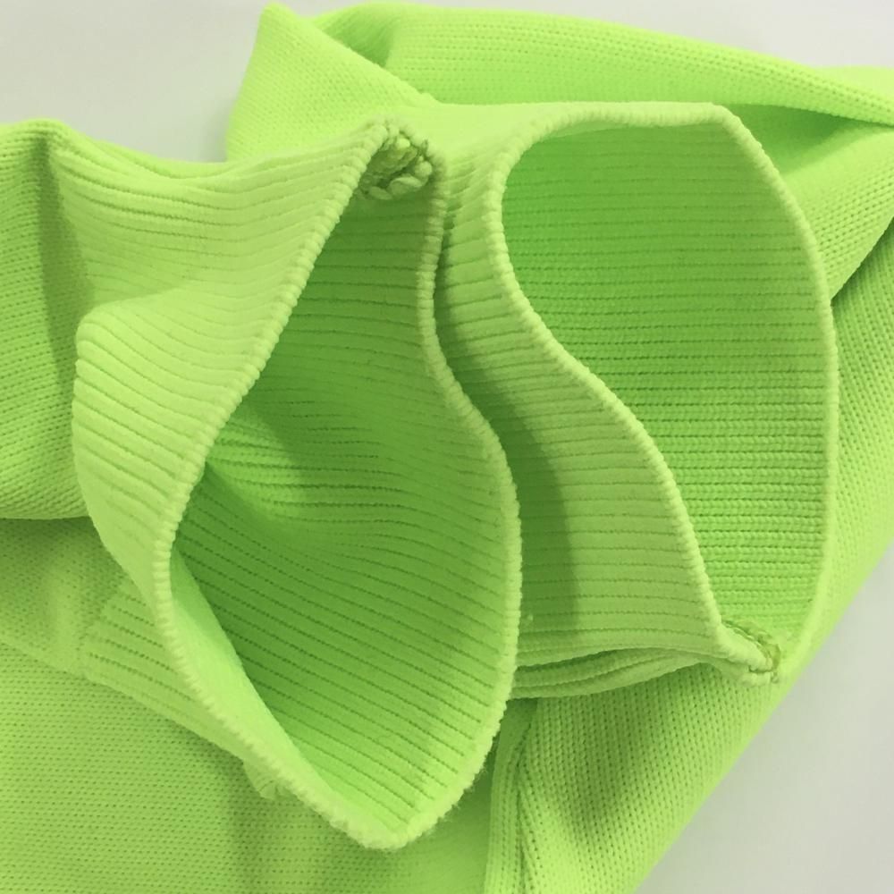 美品】マスターバニー セーター 蛍光グリーン×白 胸元ロゴ ニット