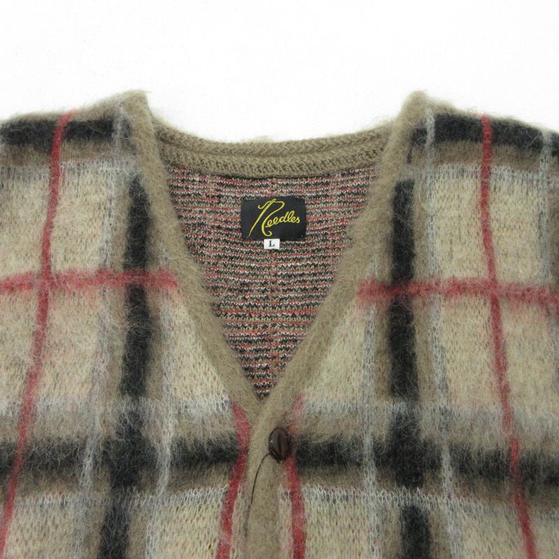 三重本店】 中古 Needles | ニードルス チェック柄 カーディガン