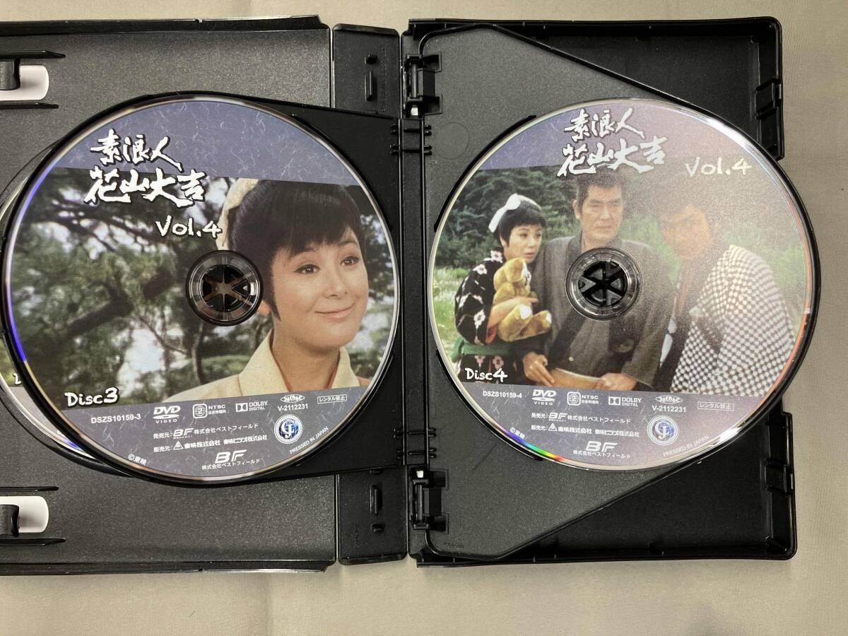 素浪人　花山大吉Vol.4コレクターズDVD6枚組　近衛十四郎　セル版・中古品 素浪人 花山大吉Vol.4コレクターズDVD6枚組 近衛十四郎 セル版・中古品