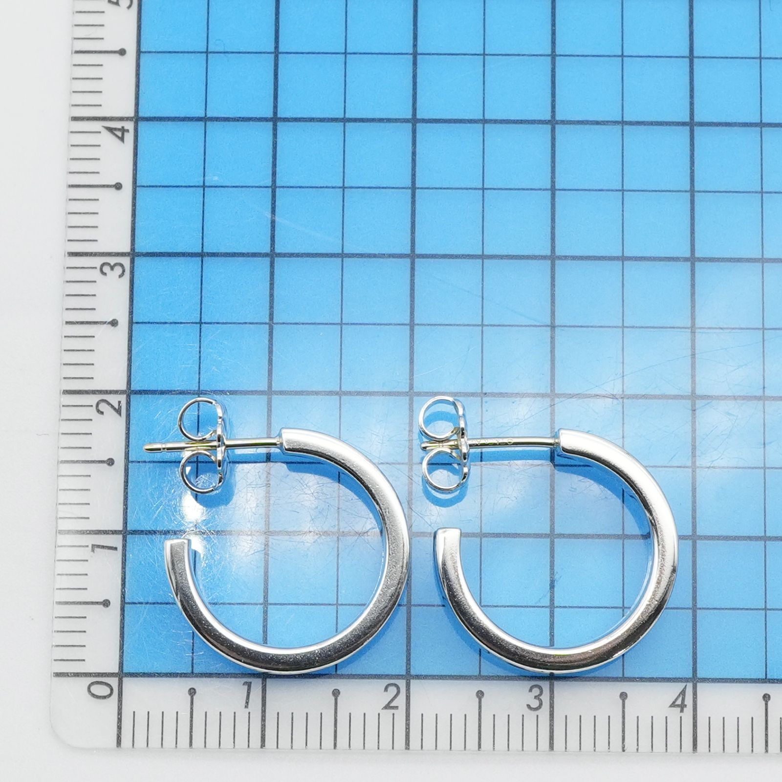 極美品 ティファニー 1837 ナロー フープ ピアス スモール/25-2359