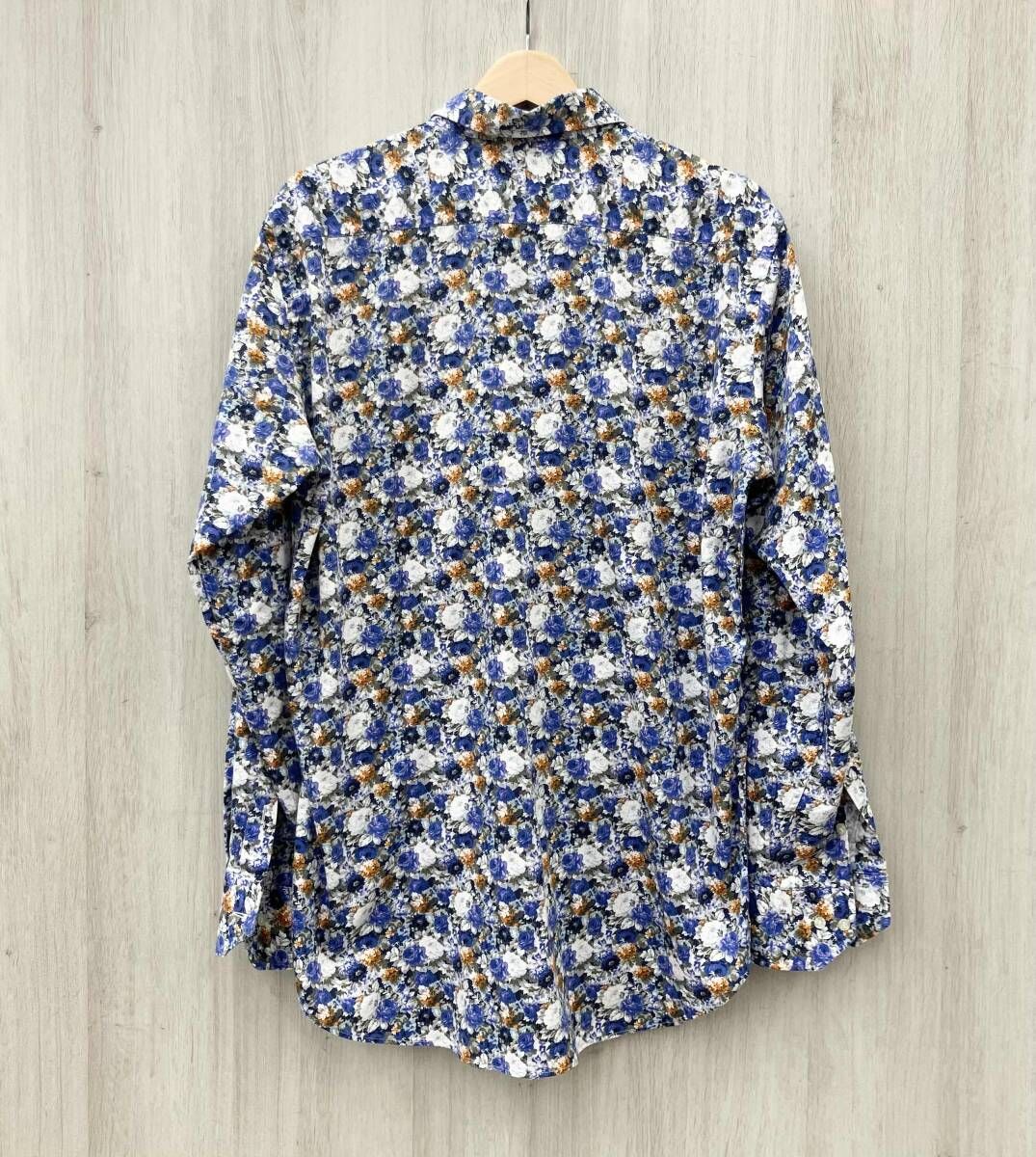 ETRO エトロ 112-12914 メンズ 長袖シャツ ブルー系 サイズL