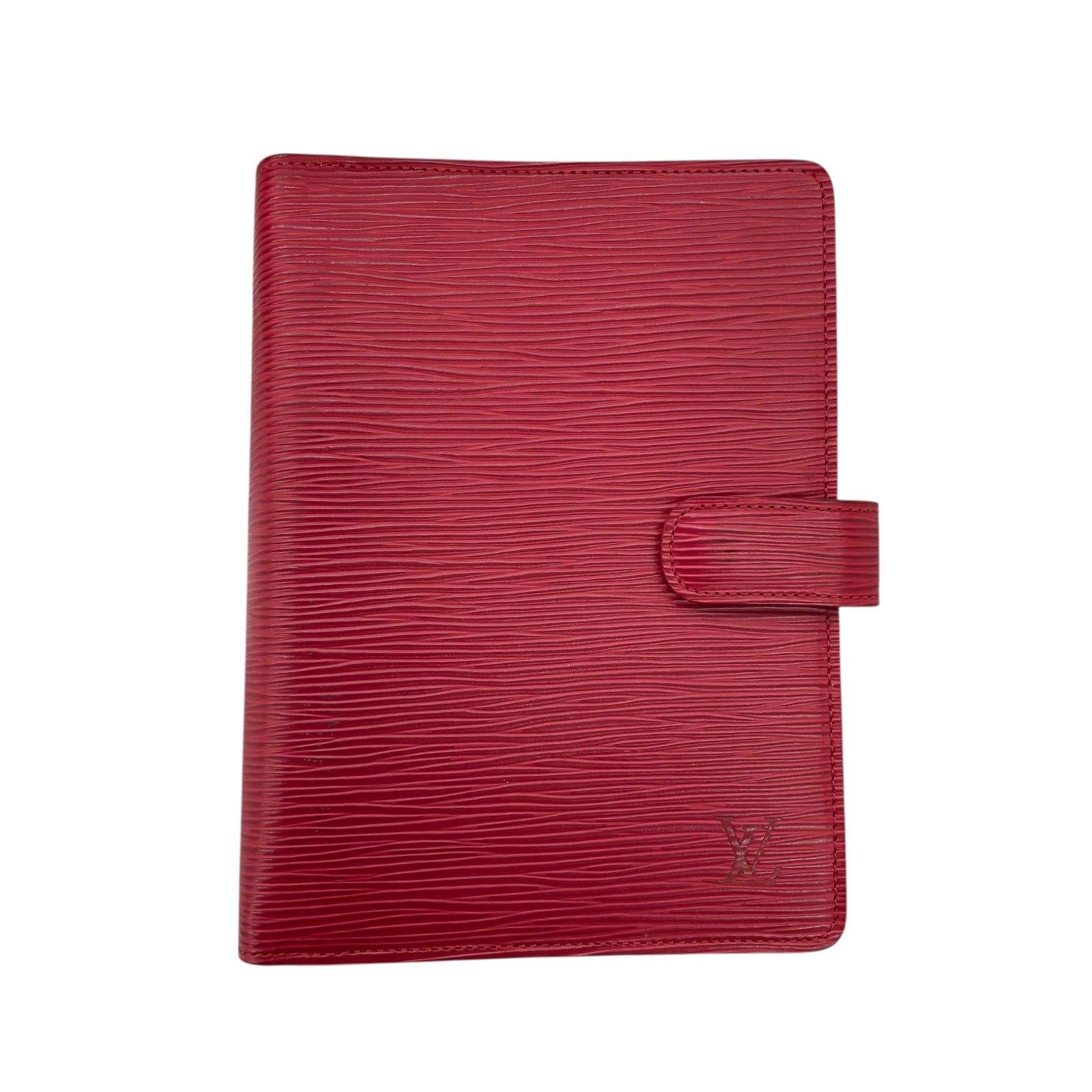 EM 1202 ルイヴィトン LOUIS VUITTO アジェンダ R 2004 E 手帳 レッド 赤 エピ