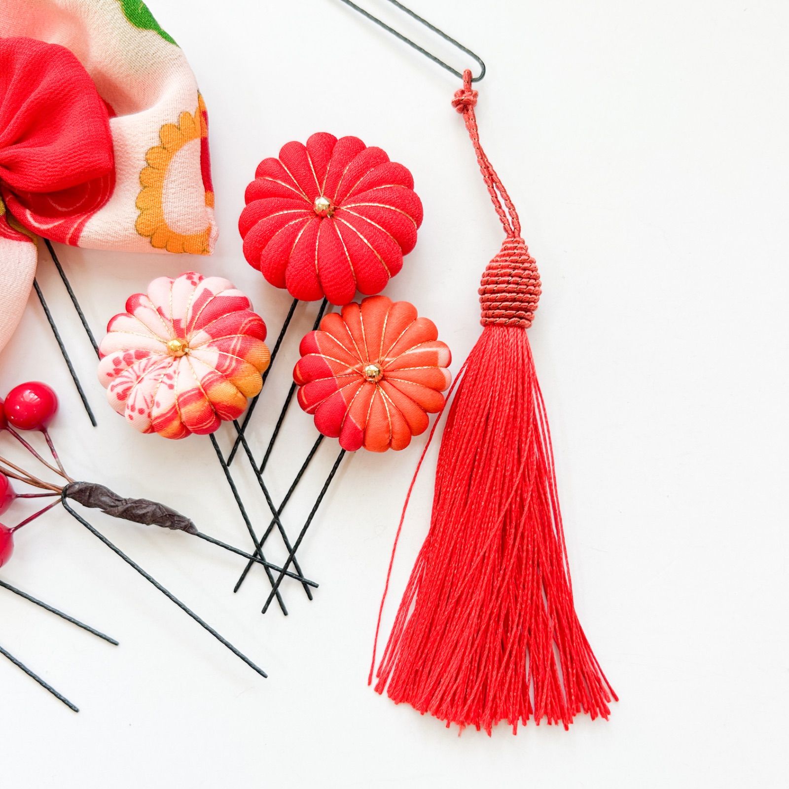 511〕七五三髪飾り ヘッドドレス 卒業式 成人式 - メルカリ