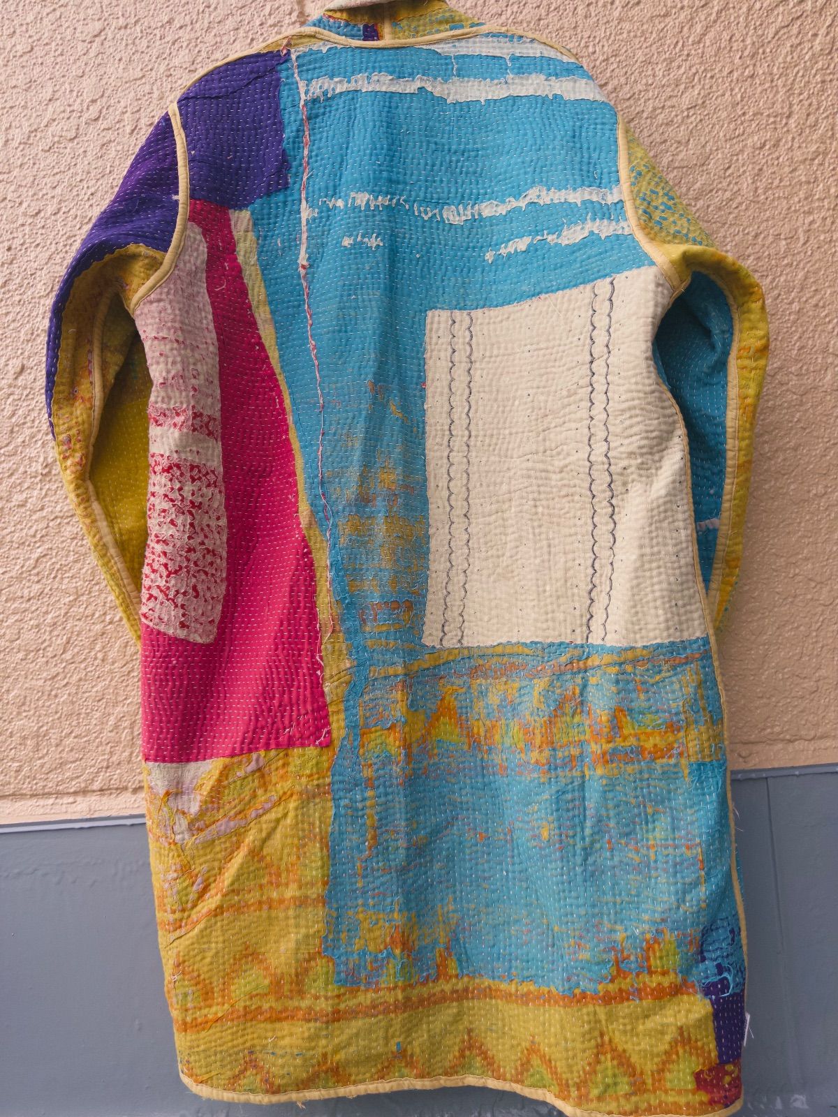 男女兼用 グドゥリー ミドル丈 ロング ジャケット ヴィンテージ パッチ