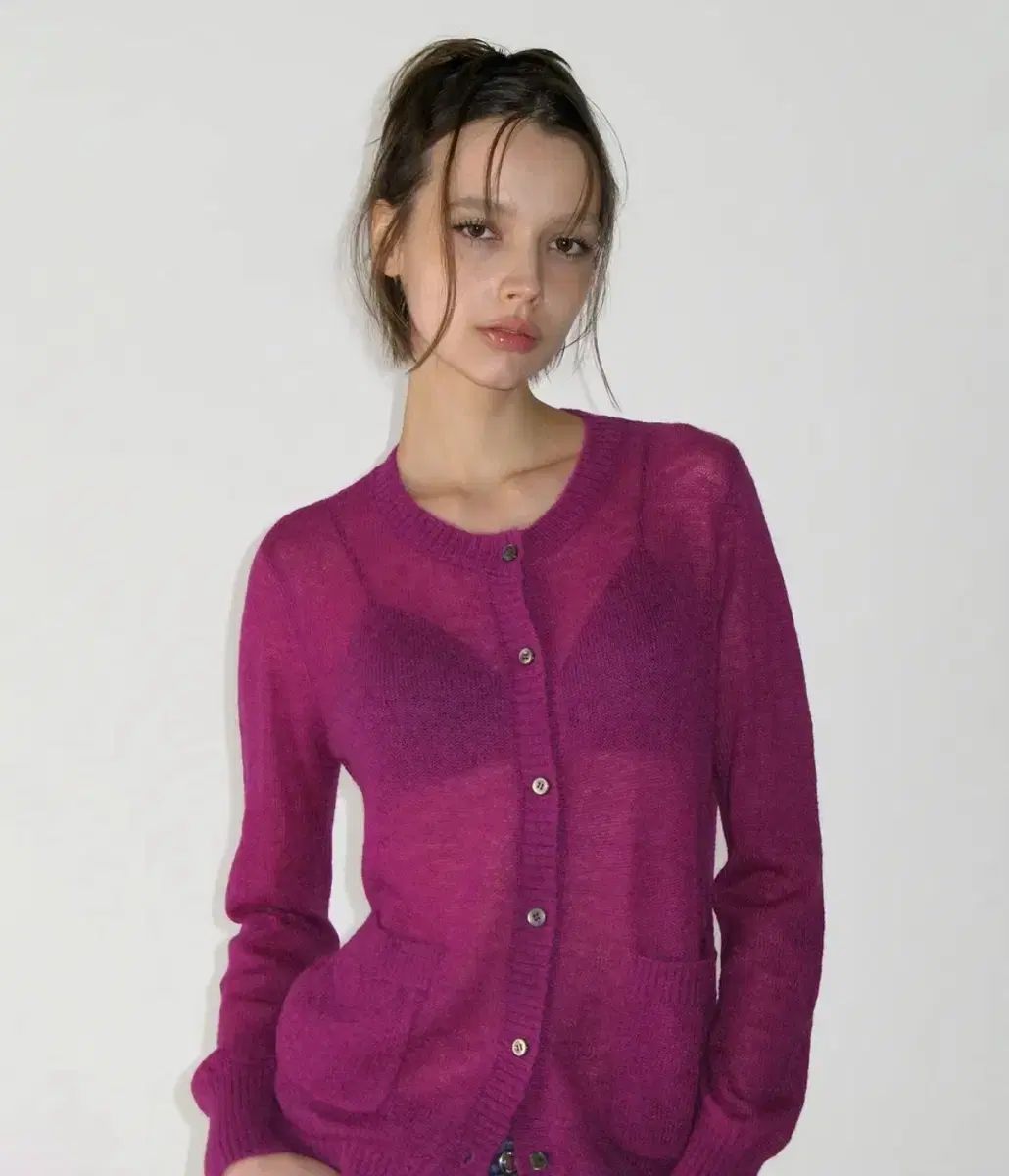 サンバーン プロジェクト パープル カーディガン