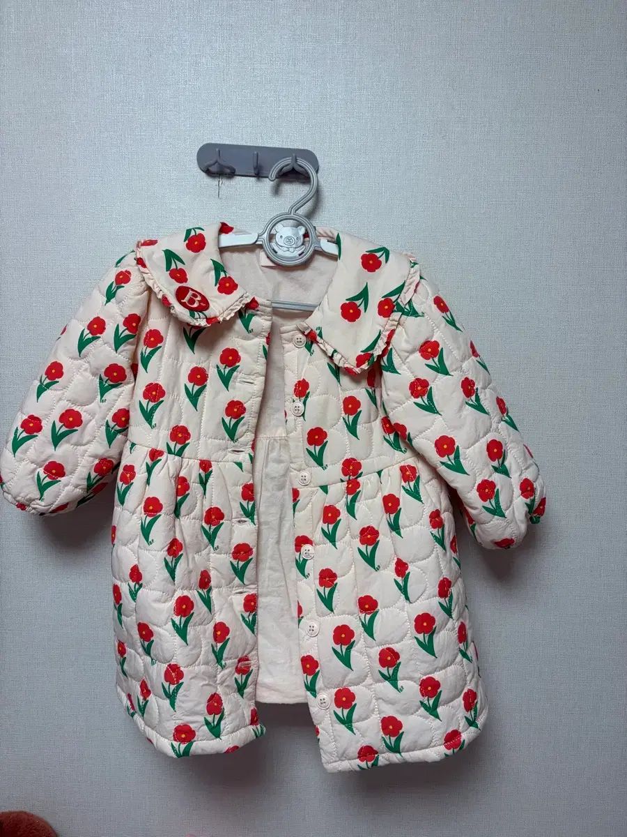 BEBE DE PINO ベベデピノ フラワー キルティング ワンピース ONE PIECE 100