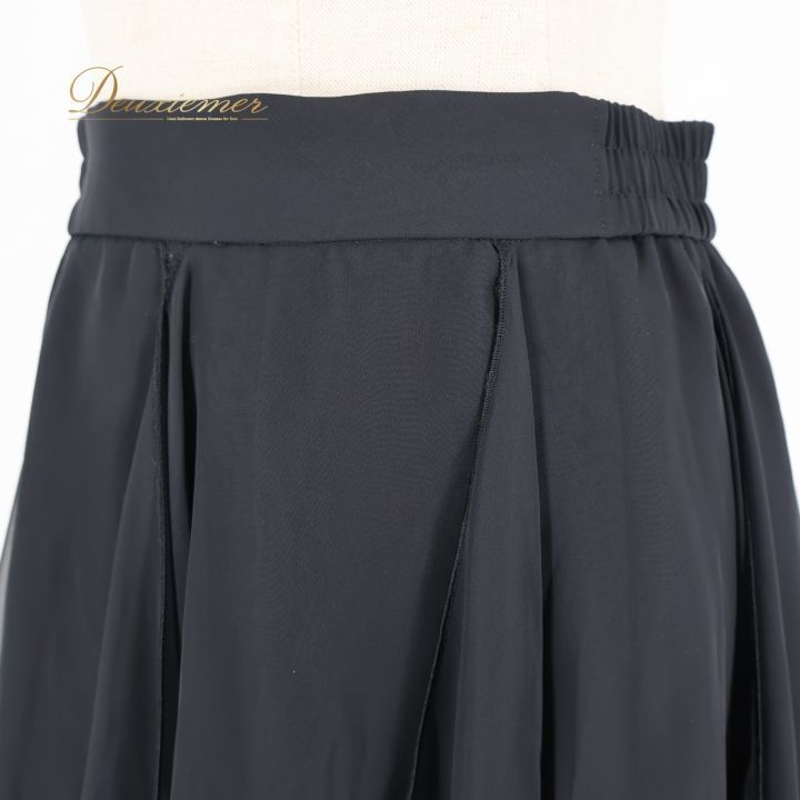 社交ダンス 衣装 スカート ブラック系 チャコット Chacott 黒 レッスン