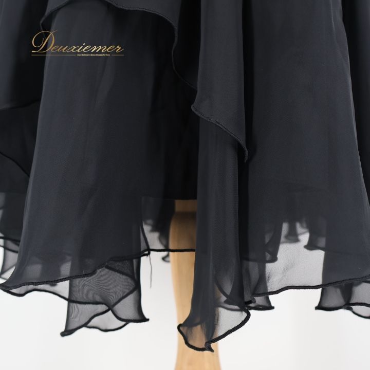 社交ダンス 衣装 スカート ブラック系 チャコット Chacott 黒 レッスン