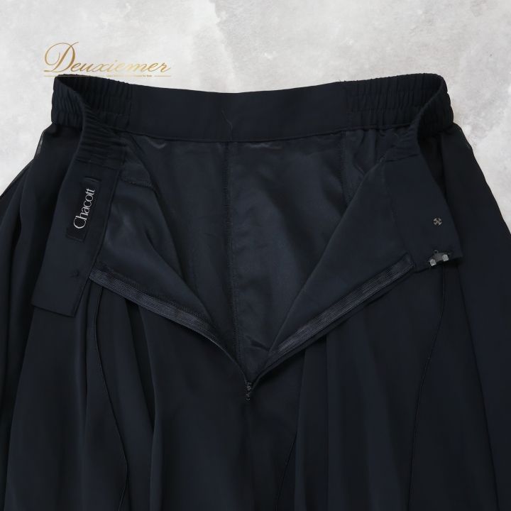 社交ダンス 衣装 スカート ブラック系 チャコット Chacott 黒 レッスン