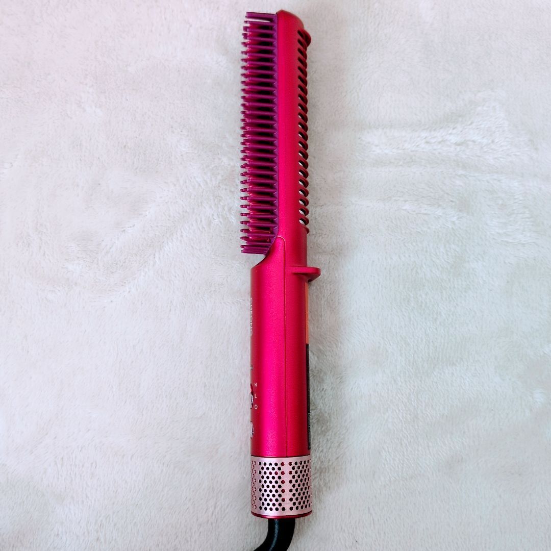 美品】チョンダムスタイル ダブルアクションヘアブラシ マゼンタピンク
