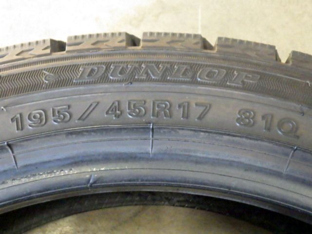  SR 232 2020 21年製造 約8部山 DUNLOP WM 02 195 45 R 17 4本 12インチ以下 スタッドレス