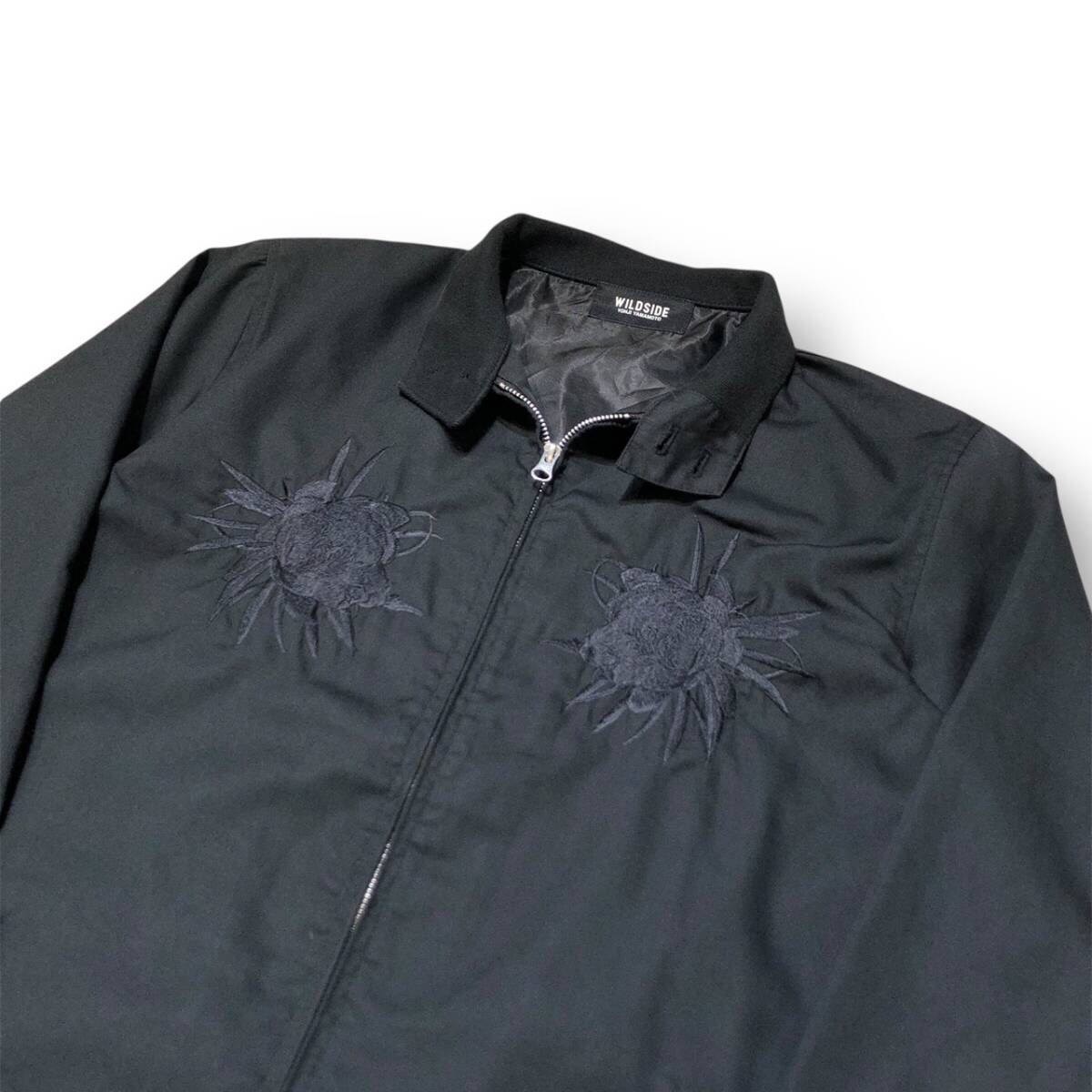 24AW WILDSIDE YOHJI YAMAMOTO 月下美人 刺繍スイングトップ WO-Y03