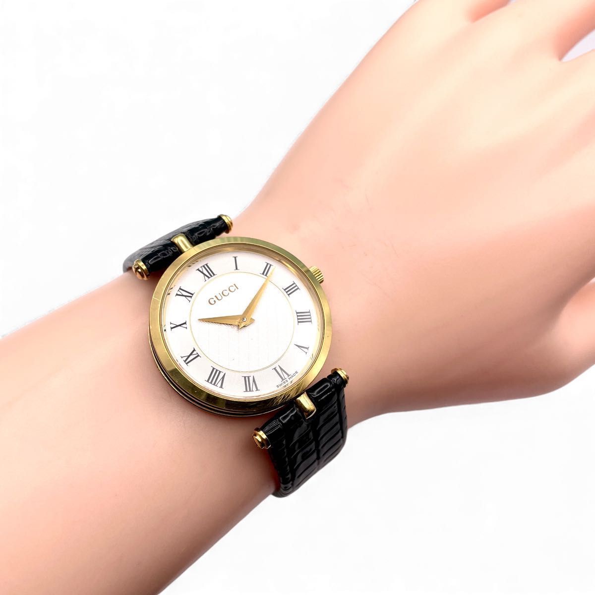 稼働□ GUCCI グッチ 2040M メンズ腕時計 クォーツ ステンレス