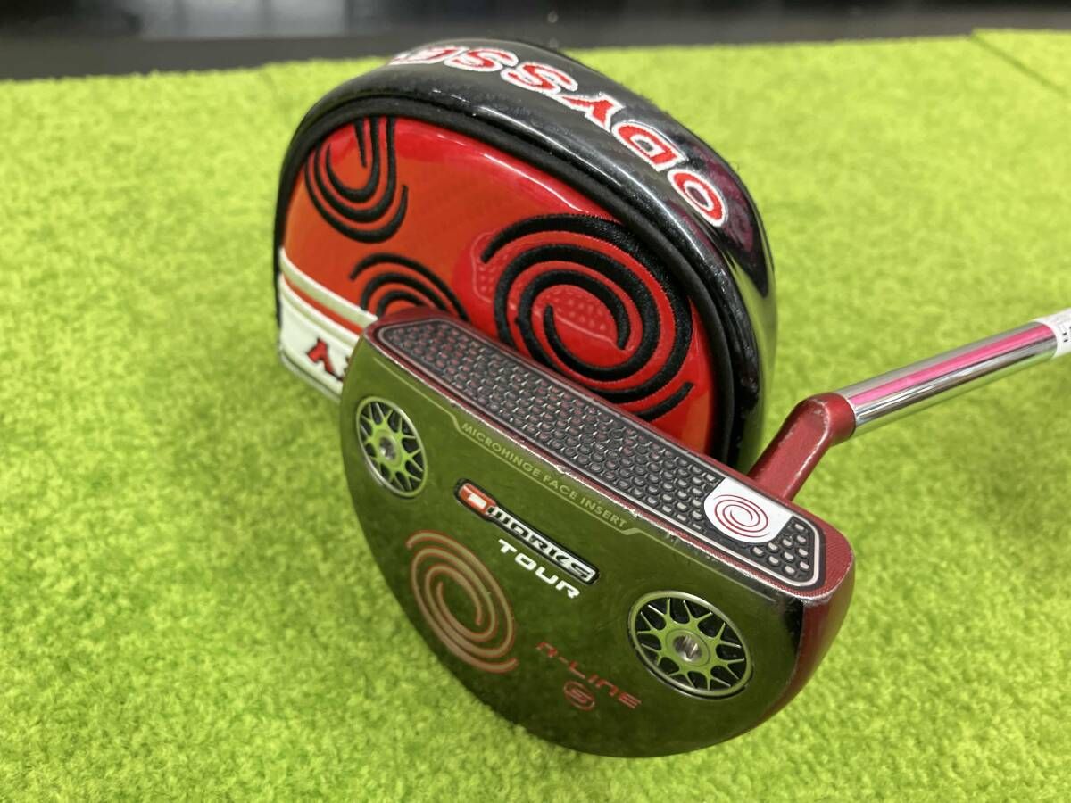 パター ODYSSEY O-WORKS TOUR R-LINE S レッド 約85.5cm オデッセイ