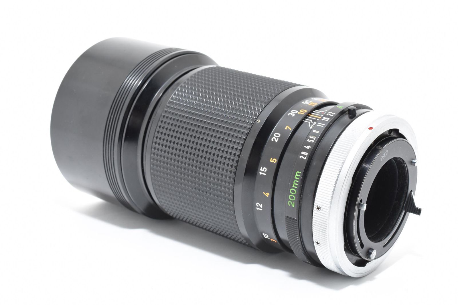 Canon FD 200mm F2.8 S.S.C MF 単焦点 望遠レンズ フード付 光学美品