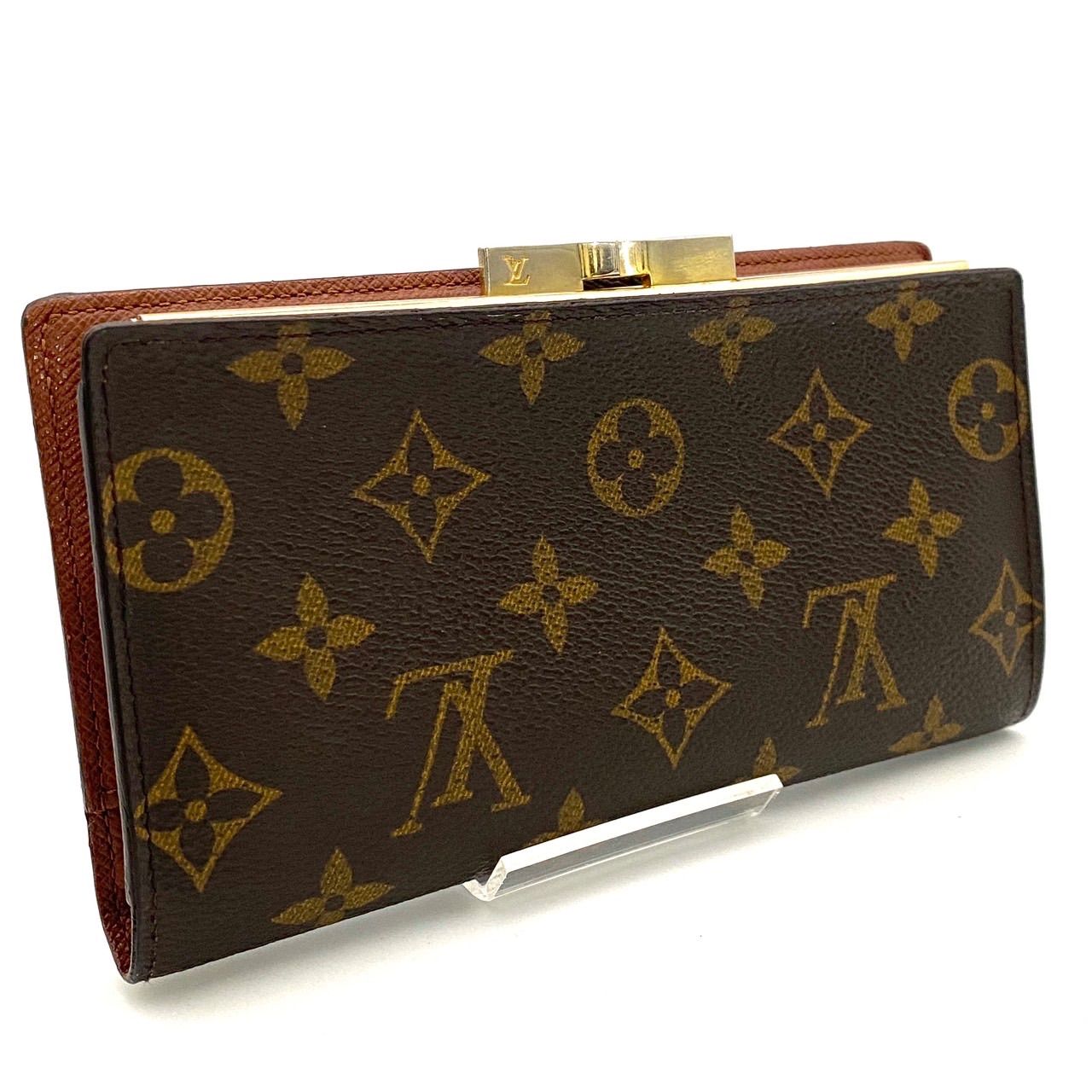 ルイヴィトン モノグラム コンチネンタル クラッチ がま口財布 二