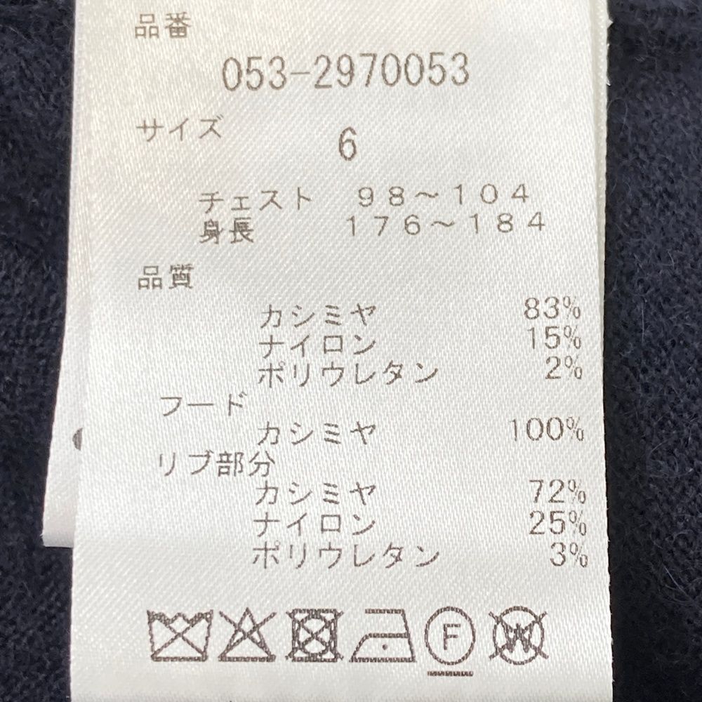 サイズ：6 PEARLY GATES パーリーゲイツ カシミヤ ニットパーカー