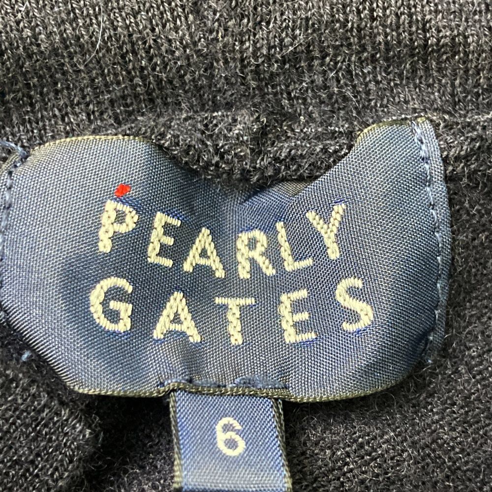 サイズ：6 PEARLY GATES パーリーゲイツ カシミヤ ニットパーカー