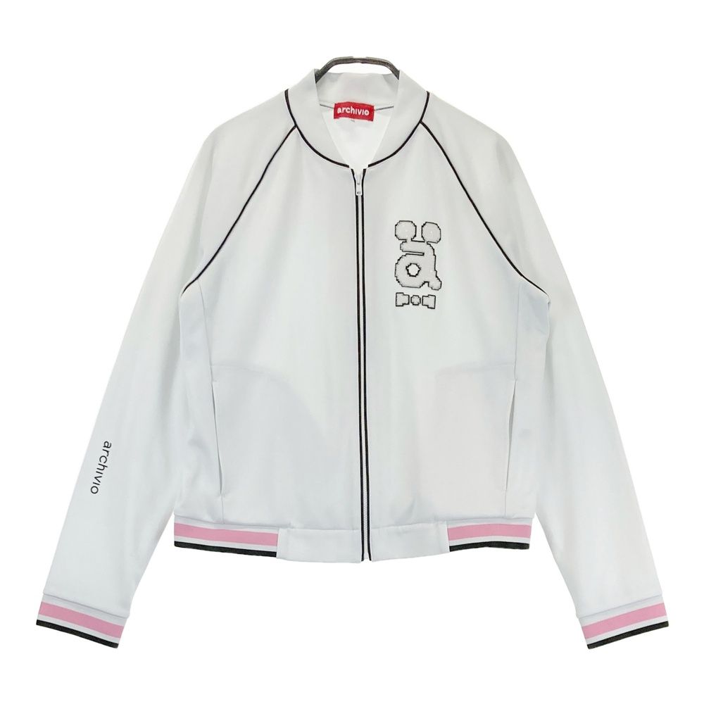 サイズ 40 アルチビオ 長袖 ジップジャケット グレー系 ゴルフウェア レディース ストスト