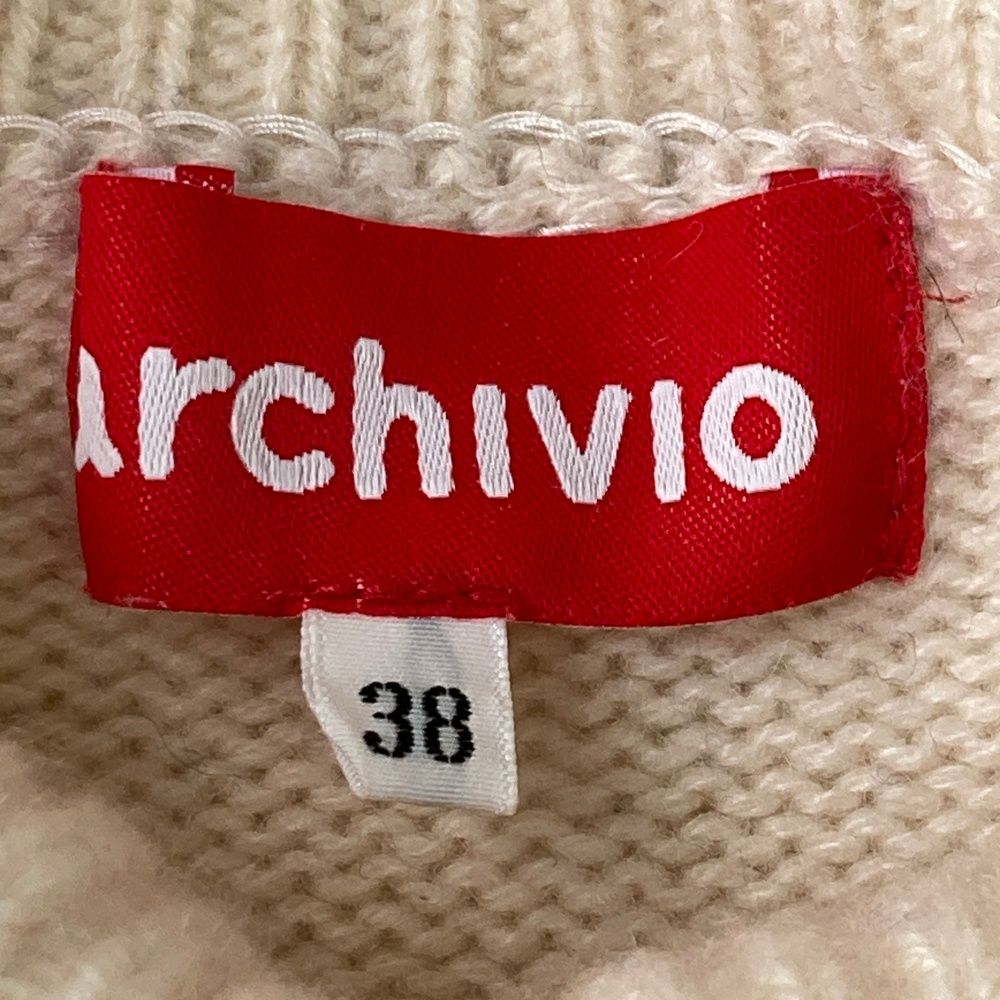 サイズ：38 ARCHIVIO アルチビオ カシミヤ ハイネック 長袖 ニット