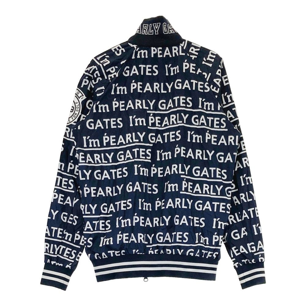 サイズ：0 PEARLY GATES パーリーゲイツ 長袖ジップジャケット ロゴ柄