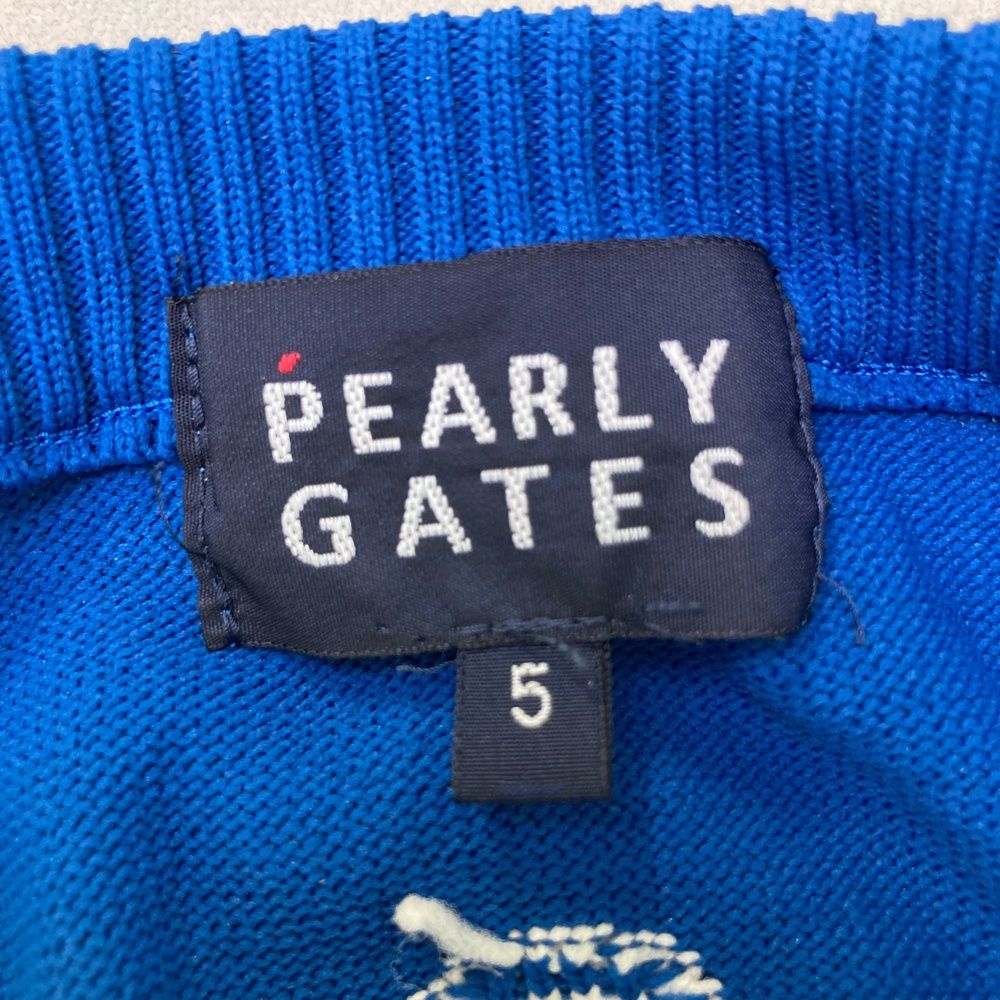パーリーゲイツ　セーター　サイズ5 サイズ：5 PEARLY GATES パーリーゲイツ ニットセーター ブルー系