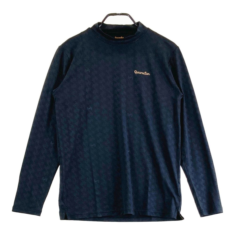 サイズ：M RESURRECTION レザレクション モックネック長袖Tシャツ 総柄