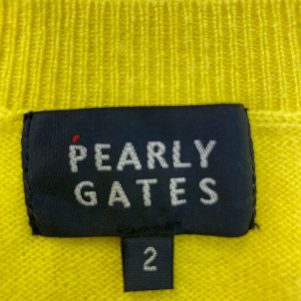 サイズ：2 PEARLY GATES パーリーゲイツ カシミヤニットセーター
